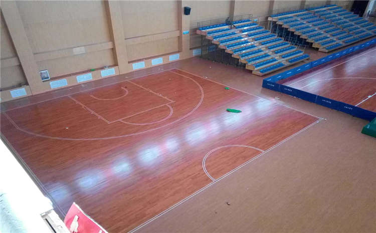 五角楓籃球場地木地板一平米**