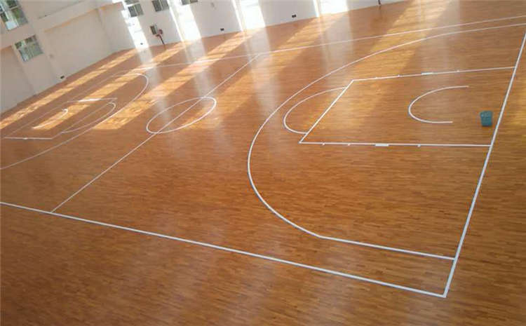 柞木籃球運動地板板式龍骨結構