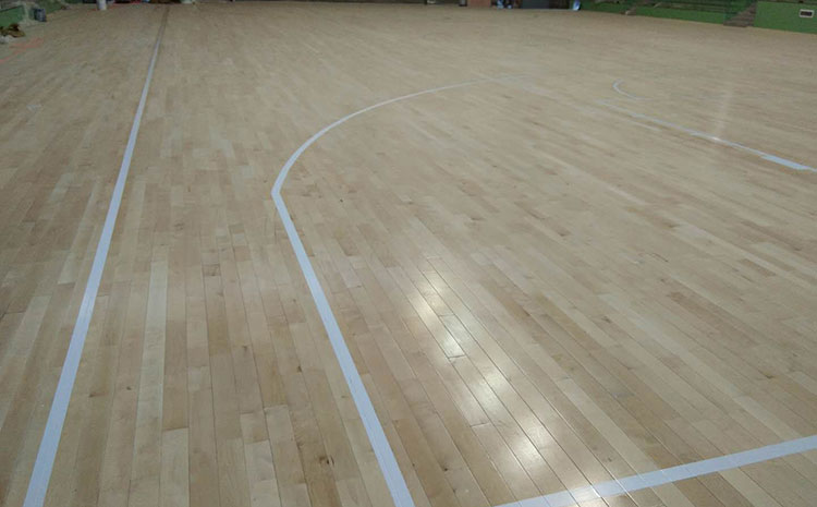 24厚籃球運動地板怎么維修?