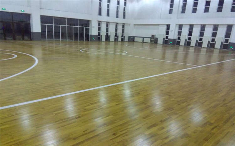 學校體育館木地板雙層龍骨結構